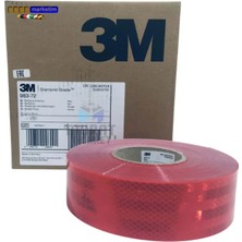 Evimdeyokyok 3m 983 Kırmızı Petekli Reflektif Şerit Bant 55 mm x 50 mt