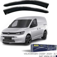 Ekolmaks Vw Caddy 2020- Kromlu Cam Rüzgarlıgı 2li