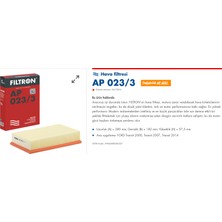 Fıltron Filtron Ap 023/3 (Mann : C 28 100) Ford Transit Hava Filtresi
