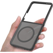 Kupa Galaxy Z Flip 7 Kılıf Kenarları Siyah Mat Arka Yüzey Ince Şık Görünüm Kapak