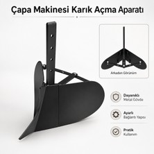 Çapa Makinesi Makinası Karık Arık Ark Açma Aparatı Pulluğu Su Yolu Açma Bahçe Toprak Sürme Pulluk