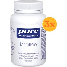Pure Encapsulations Motilpro 90 Kapsül - 3 Adet (Toplam 270 Kapsül) - Dezenfektan Hediyeli (%72 Alkol)