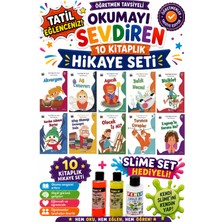 Üçgen Yayıncılık 1. Sınıf Öğretmen Tavsiyeli Okumayı Sevdiren 16 Sayfa 10 Kitaplık Hikaye Seti (Slime Set Hediyeli)