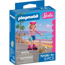 Playmobil, Barbie Malibu Paten Seti, Barbie, Taffy Yavrusu ve Dönüştürülebilir Ayakkabılı