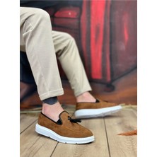 By Shoes BA0005 Bağcıksız Yüksek Taban Klasik Püsküllü Corcik Erkek Ayakkabı