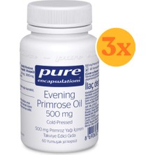 Pure Encapsulations Evening Primrose Oil 500 Mg 60 Kapsül - 3 Adet (Toplam 180 Kapsül)