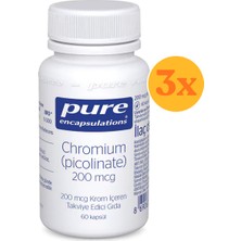 Pure Encapsulations Chromium Picolinate 60 Kapsül - 3 Adet (Toplam 180 Kapsül)