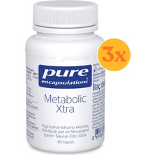 Pure Encapsulations Metabolic Xtra With Green Coffee Extract 60 Kapsül - 3 Adet (Toplam 180 Kapsül)