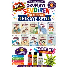 Üçgen Yayıncılık 1. Sınıf Öğretmen Tavsiyeli Okumayı Sevdiren 16 Sayfa 10 Kitaplık Hikaye Seti-7 (Slime Set Hediyeli)