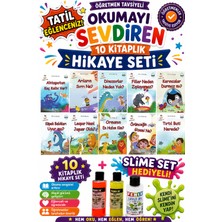Üçgen Yayıncılık 1. Sınıf Öğretmen Tavsiyeli Okumayı Sevdiren 16 Sayfa 10 Kitaplık Hikaye Seti-4 (Slime Set Hediyeli)