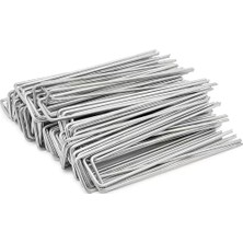 Mix And Match U Tipi Sera ve Bahçe Örtüsü Çivisi - Malç Örtüsü Çivisi 20 Adet * 23 cm – 2 mm Galvanizli Paslanmaz Yer Örtüsü Sabitleme Kazığı, Peyzaj ve Agro Tekstil Sabitleme Pimi, Sera ve Bahçe Örtü Çivisi U Tip