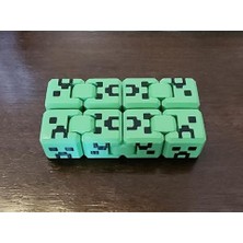 Studyo Tridi Minecraft Mini Creeper Sonsuz Küp Stres Oyuncağı Fidget | 8X4CM |