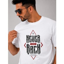 Enb1r Moda Motivasyon Yazı Baskılı Premium Unisex Beyaz T-Shirt