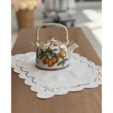 Marys Concept Limon Bahçesi Porselen Teapot 800 ml