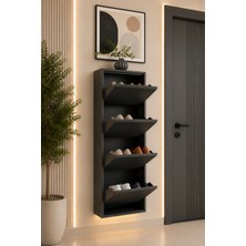 Kumtel 5 Katlı Metal Ayakkabılık Antrasit