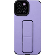 Sepetopia Apple iPhone 12 Pro Max Kılıf Mega Standlı Silikon - Lila