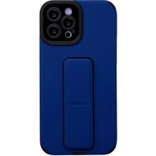 Sepetopia Apple iPhone 12 Pro Max Kılıf Mega Standlı Silikon - Mavi