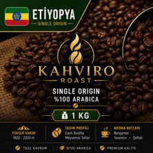 Kahviro Roast Etiyopya Single Origin Çekirdek Kahve %100 Arabica 1 kg