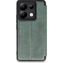 Xiaomi Redmi Note 13 Pro 5g Kılıf Flip Cover - Koyu Yeşil