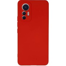 Xiaomi Mi 12 Lite Kılıf Nano Içi Kadife Silikon - Kırmızı
