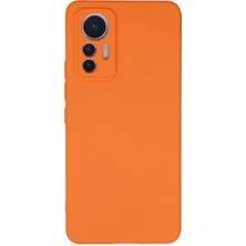 Xiaomi Mi 12 Lite Kılıf Nano Içi Kadife Silikon - Turuncu