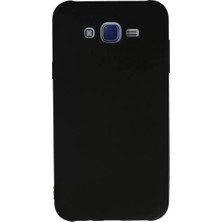 Samsung Galaxy J7 Kılıf Nano Içi Kadife Silikon - Siyah