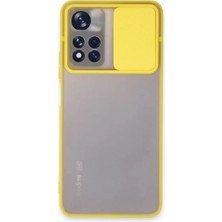 Sepetopia Xiaomi Redmi Note 11 Pro Plus 5g Kılıf Palm Buzlu Kamera Sürgülü Silikon - Sarı