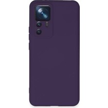 Xiaomi Mi 12T Pro Kılıf Nano Içi Kadife Silikon - Mor