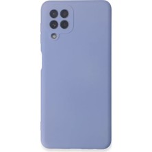 Samsung Galaxy A22 Kılıf Nano Içi Kadife Silikon - Lila