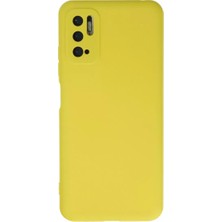 Xiaomi Redmi Note 10 5g Kılıf Nano Içi Kadife Silikon - Sarı