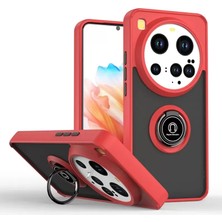 Xiaomi Mi 15 Ultra Kılıf Montreal Yüzüklü Silikon Kapak - Kırmızı
