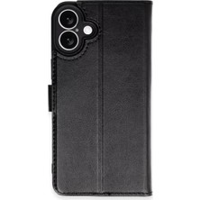 Apple iPhone 16 Plus Kılıf Trend S Plus Kapaklı Kılıf - Siyah