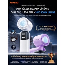 Azurtech Buz Soğutma Plakalı Taşınabilir Fan – Anında Serinlik Sağlayan, Dijital Ekranlı ve 100 Kademeli Ayarlanabilir El Fanı