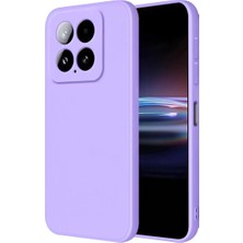 Xiaomi Mi 14T Pro Kılıf Nano Içi Kadife Silikon - Lila