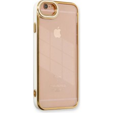 Apple iPhone 6 Kılıf Liva Lens Silikon - Beyaz