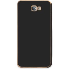 Samsung Galaxy J7 Prime Kılıf Volet Silikon - Siyah