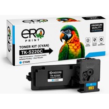 Ero Print TK-5220C Kyocera Ecosys M5521CDW Mavi Muadil Toner