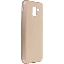 Samsung Galaxy J6 Kılıf First Silikon - Gold