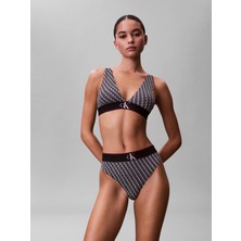 Calvin Klein Kadın Siyah Calvin Klein Thong Siyah Ck Logolu Tanga
