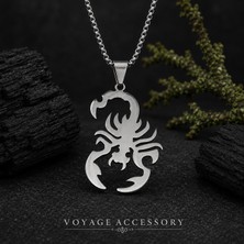Voyage Accessory Paslanmaz Kararmaz  Çelik Scorpion Akrep Kolye