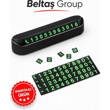 Beltaş Group Beltaş Araç İçi Numaratör Tekil Ürün Fosforlu Tasarım Kolay Montaj Tüm Markalarla Uyumlu