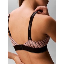 Calvin Klein Kadın Pembe Calvin Klein Lıghtly Lıned Bralet, Pembe Hafif Astarlı Ck Logolu Bralet