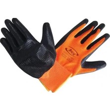 Aky Orange Master Zebra Nitril Iş Eldiveni No:9