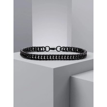 Parmas Design Flat Mariner Çelik Zincir 6mm Erkek Hediye Bileklik 01851