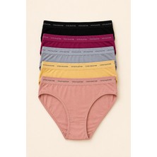 Meyzz Günlük Ultra Rahat Soft Kadın Bikini Külot 5'li