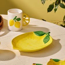 Karaca Lemon Limon Desenli Pasta Tabağı 24 cm