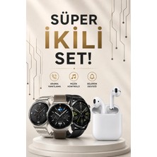 Sepetopia Akıllı Saat ve Kulaklık Seti Dokunmatik Ekran 5.0 Bluetooth Bağlantılı Sesli Görüşme