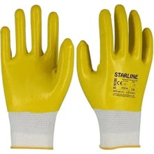 Starline E 206 Y Sarı Nitril Iş Eldiveni No:10