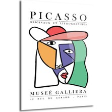 GLAZELLA Picasso Kübist Portre Cam Tablo - Modern Sanat Duvar Dekoru