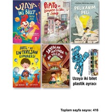 Timaş Çocuk Uzaya Iki Bilet Pepito ve Dünyanın En Sıkıcı Sokağı Pelikanım Peli Yeniden Parlayan Güneş Arel Enteresan Kumbarası Sayfalar Arasında Bir Yolculuk